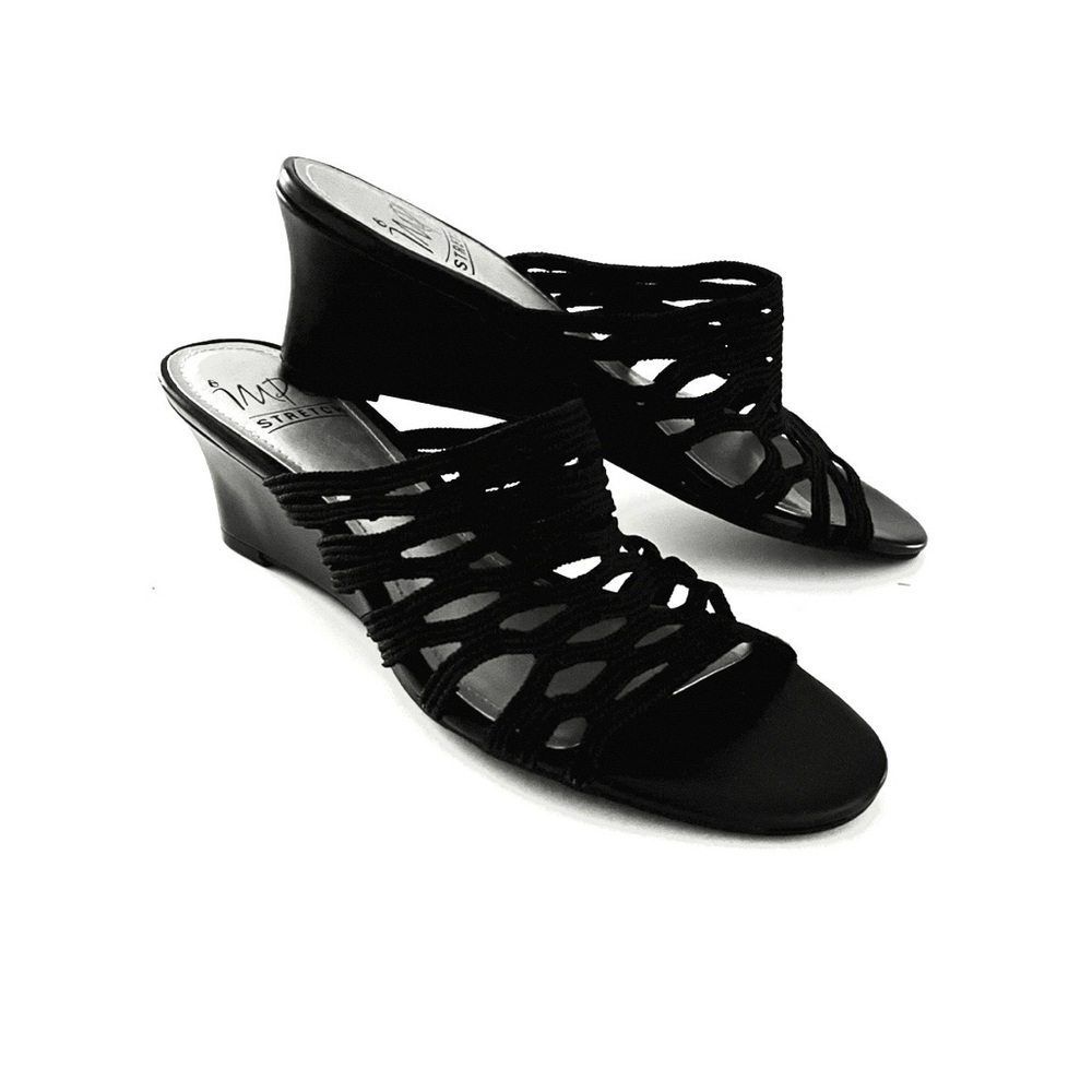 IMPO Jackie 7M Black Wedge Heel
